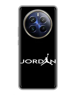 Чохол для Realme 12 Plus з картинкою «Jordan White Logo»