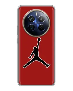 Чохол для Realme 12 Plus з картинкою «Jordan Red Back»