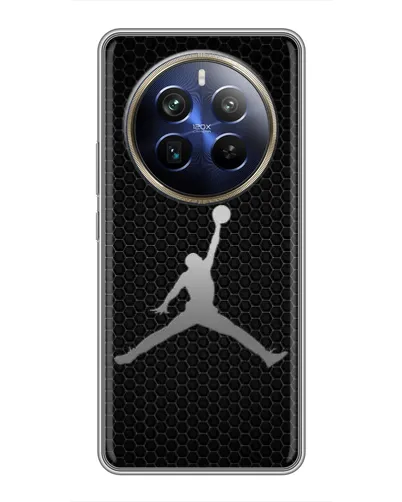 Чехол для Realme 12 Plus с картинкой «Jordan Dark Carbon»