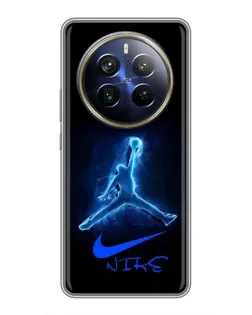 Чохол для Realme 12 Plus з картинкою «Jordan Neon Blue»