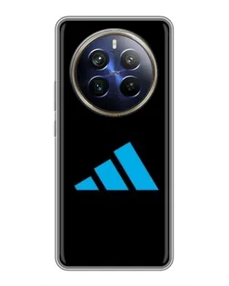 Чехол для Realme 12 Plus с картинкой «Adidas Cyan Logo» Чехол для Realme 12 Plus с картинкой «Adidas Cyan Logo»