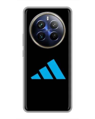 Чехол для Realme 12 Plus с картинкой «Adidas Cyan Logo» Чехол для Realme 12 Plus с картинкой «Adidas Cyan Logo»