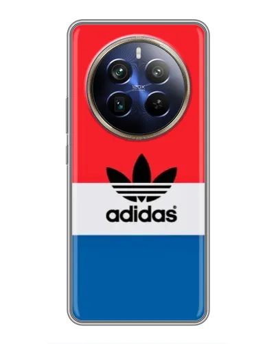 Чехол для Realme 12 Plus с картинкой «Ретро блоки Adidas» Чехол для Realme 12 Plus с картинкой «Ретро блоки Adidas»