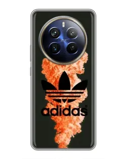 Чехол для Realme 12 Plus с картинкой «Оранжевый дым Adidas» Чехол для Realme 12 Plus с картинкой «Оранжевый дым Adidas»