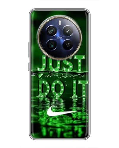 Чохол для Realme 12 Plus з картинкою «Зелений неоновий Nike»