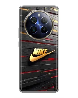 Чохол для Realme 12 Plus з картинкою «Золотий Nike на металі» Чохол для Realme 12 Plus з картинкою «Золотий Nike на металі»