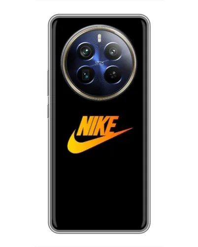Чохол для Realme 12 Plus з картинкою «Золотий логотип Nike»