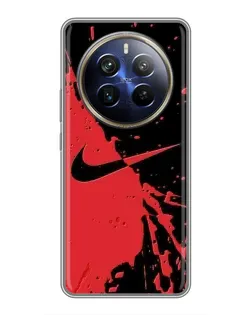 Чохол для Realme 12 Plus з картинкою «Червоні бризки Nike» Чохол для Realme 12 Plus з картинкою «Червоні бризки Nike»