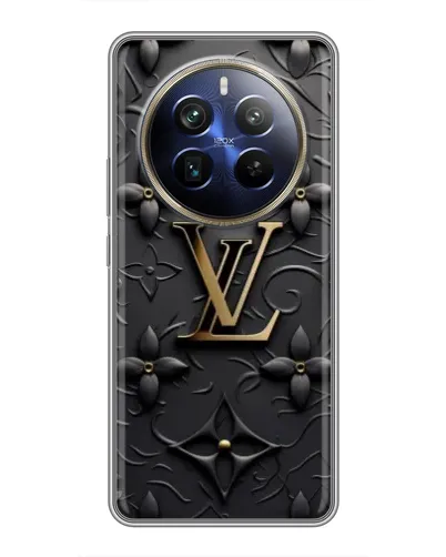 Чехол для Realme 12 Plus с картинкой «Кожаная текстура LV» Чехол для Realme 12 Plus с картинкой «Кожаная текстура LV»