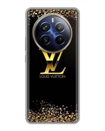 Чехол для Realme 12 Plus с картинкой «LV — золотые искры» Чехол для Realme 12 Plus с картинкой «LV — золотые искры»