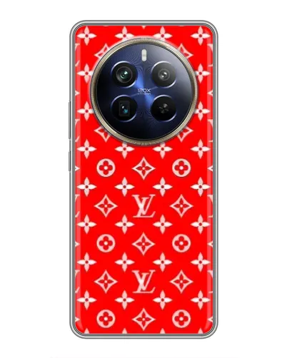 Чехол для Realme 12 Plus с картинкой «Яркий паттерн LV» Чехол для Realme 12 Plus с картинкой «Яркий паттерн LV»