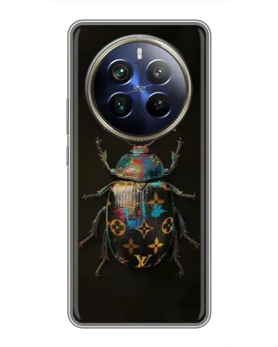 Чехол для Realme 12 Plus с картинкой «LV — мраморный принт» Чехол для Realme 12 Plus с картинкой «LV — мраморный принт»