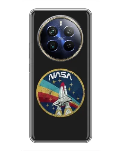 Чехол для Realme 12 Plus с картинкой «NASA — эмблема миссии» Чехол для Realme 12 Plus с картинкой «NASA — эмблема миссии»