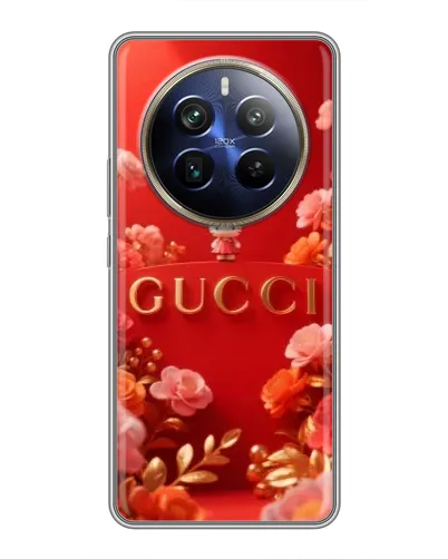 Чехол для Realme 12 Plus с картинкой «Gucci — золотой сад» Чехол для Realme 12 Plus с картинкой «Gucci — золотой сад»