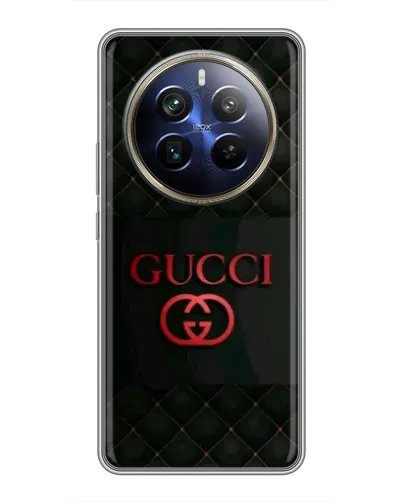 Чехол для Realme 12 Plus с картинкой «Gucci — стеганый черный» Чехол для Realme 12 Plus с картинкой «Gucci — стеганый черный»