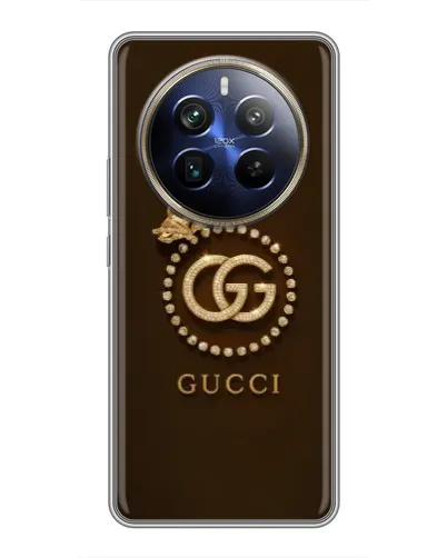 Чехол для Realme 12 Plus с картинкой «Gucci — золотая бабочка» Чехол для Realme 12 Plus с картинкой «Gucci — золотая бабочка»