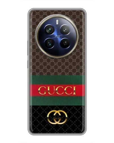 Чехол для Realme 12 Plus с картинкой «Gucci — брендированный десерт» Чехол для Realme 12 Plus с картинкой «Gucci — брендированный десерт»