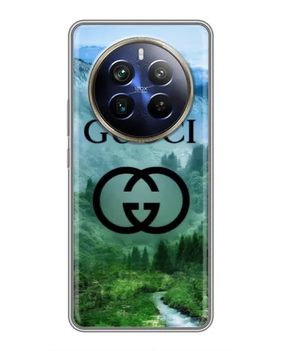 Чехол для Realme 12 Plus с картинкой «Gucci — горный пейзаж» Чехол для Realme 12 Plus с картинкой «Gucci — горный пейзаж»