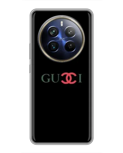 Чехол для Realme 12 Plus с картинкой «Gucci — красный градиент» Чехол для Realme 12 Plus с картинкой «Gucci — красный градиент»