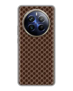 Чохол для Realme 12 Plus з картинкою «Gucci — шоколадна сітка» Чохол для Realme 12 Plus з картинкою «Gucci — шоколадна сітка»