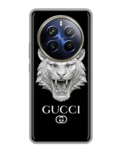Чохол для Realme 12 Plus з картинкою «Gucci — срібний лев» Чохол для Realme 12 Plus з картинкою «Gucci — срібний лев»