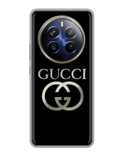 Чохол для Realme 12 Plus з картинкою «Gucci — золото на чорному» Чохол для Realme 12 Plus з картинкою «Gucci — золото на чорному»