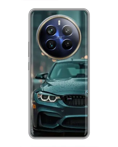 Чохол для Realme 12 Plus з картинкою «BMW у вогнях міста» Чохол для Realme 12 Plus з картинкою «BMW у вогнях міста»