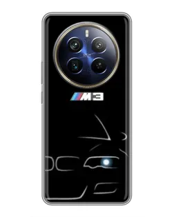 Чохол для Realme 12 Plus з картинкою «Мінімалістичний принт BMW M3» Чохол для Realme 12 Plus з картинкою «Мінімалістичний принт BMW M3»