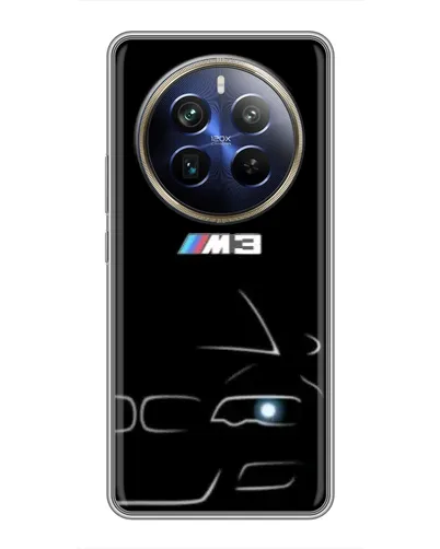 Чохол для Realme 12 Plus з картинкою «Мінімалістичний принт BMW M3» Чохол для Realme 12 Plus з картинкою «Мінімалістичний принт BMW M3»