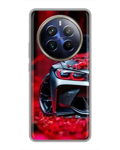 Чохол для Realme 12 Plus з картинкою «Спортивна BMW та квіти» Чохол для Realme 12 Plus з картинкою «Спортивна BMW та квіти»