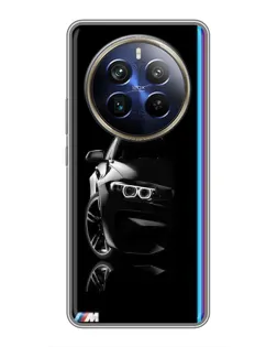 Чохол для Realme 12 Plus з картинкою «Силует BMW в темряві» Чохол для Realme 12 Plus з картинкою «Силует BMW в темряві»