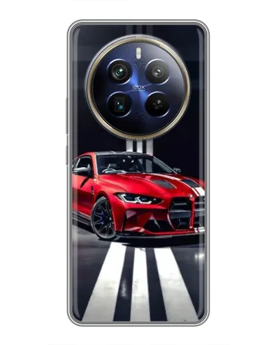 Чохол для Realme 12 Plus з картинкою «Червона BMW на дорозі» Чохол для Realme 12 Plus з картинкою «Червона BMW на дорозі»