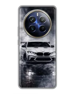 Чохол для Realme 12 Plus з картинкою «BMW крізь туман» Чохол для Realme 12 Plus з картинкою «BMW крізь туман»