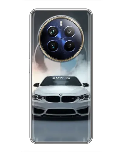 Чехол для Realme 12 Plus с картинкой «BMW в белом дыму» Чехол для Realme 12 Plus с картинкой «BMW в белом дыму»