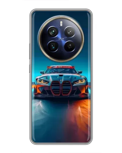 Чохол для Realme 12 Plus з картинкою «BMW — вогні неону» Чохол для Realme 12 Plus з картинкою «BMW — вогні неону»