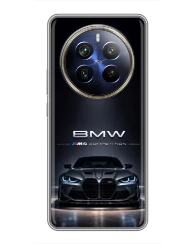 Чехол для Realme 12 Plus с картинкой «BMW сквозь ночной город» Чехол для Realme 12 Plus с картинкой «BMW сквозь ночной город»