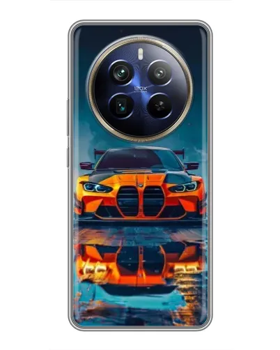 Чехол для Realme 12 Plus с картинкой «BMW — золотая эмблема» Чехол для Realme 12 Plus с картинкой «BMW — золотая эмблема»