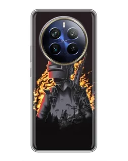 Чохол для Realme 12 Plus з картинкою «PUBG — вогняний силует» Чохол для Realme 12 Plus з картинкою «PUBG — вогняний силует»