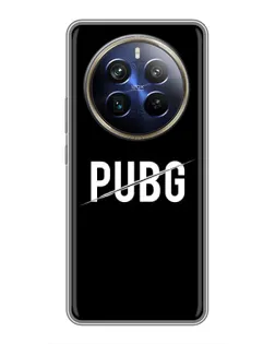 Чохол для Realme 12 Plus з картинкою «PUBG — білий логотип» Чохол для Realme 12 Plus з картинкою «PUBG — білий логотип»