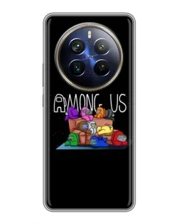 Чохол для Realme 12 Plus з картинкою «Логотип Among Us» Чохол для Realme 12 Plus з картинкою «Логотип Among Us»