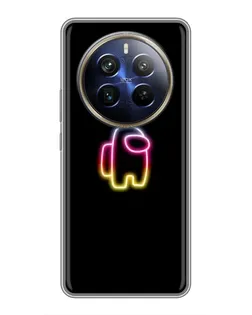 Чохол для Realme 12 Plus з картинкою «Among Us градієнт»