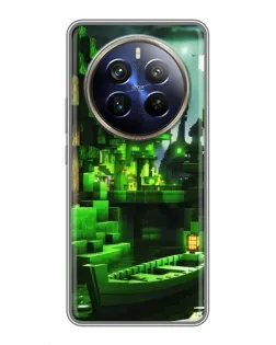 Чохол для Realme 12 Plus з картинкою «Minecraft лісовий пейзаж» Чохол для Realme 12 Plus з картинкою «Minecraft лісовий пейзаж»