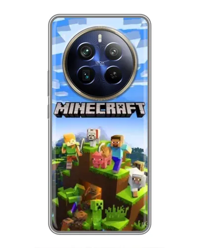 Чохол для Realme 12 Plus з картинкою «Minecraft класичний світ» Чохол для Realme 12 Plus з картинкою «Minecraft класичний світ»