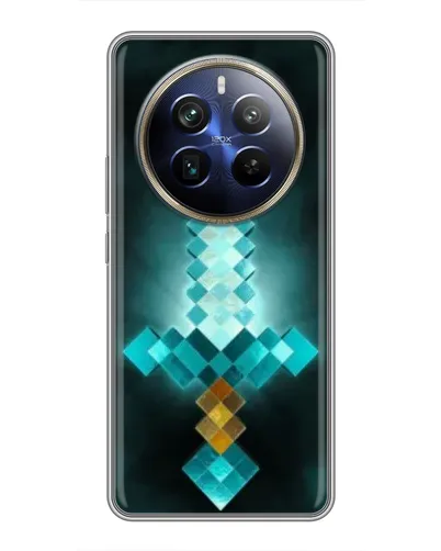 Чохол для Realme 12 Plus з картинкою «Алмазний меч неон» Чохол для Realme 12 Plus з картинкою «Алмазний меч неон»