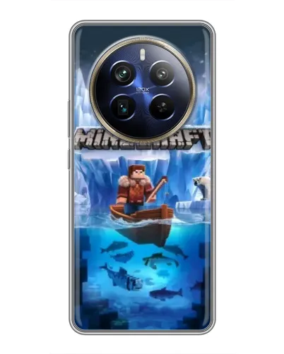 Чохол для Realme 12 Plus з картинкою «Minecraft льодянийсвіт» Чохол для Realme 12 Plus з картинкою «Minecraft льодянийсвіт»