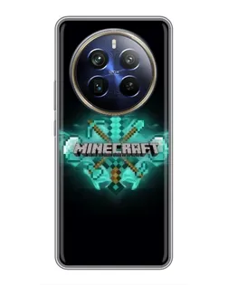 Чохол для Realme 12 Plus з картинкою «Minecraft Diamond лого» Чохол для Realme 12 Plus з картинкою «Minecraft Diamond лого»
