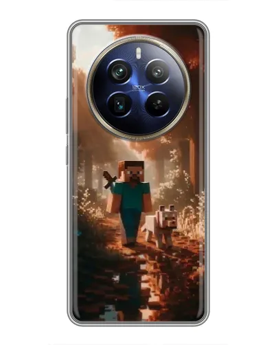 Чохол для Realme 12 Plus з картинкою «Стів у лісі» Чохол для Realme 12 Plus з картинкою «Стів у лісі»