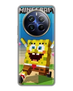 Чохол для Realme 12 Plus з картинкою «Губка Боб Minecraft» Чохол для Realme 12 Plus з картинкою «Губка Боб Minecraft»