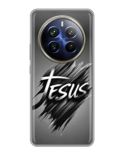 Чехол для Realme 12 Plus с картинкой «Надпись Jesus Graffiti» Чехол для Realme 12 Plus с картинкой «Надпись Jesus Graffiti»