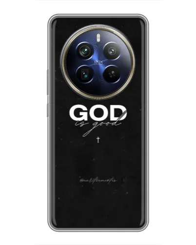 Чехол для Realme 12 Plus с картинкой «GOD — Бог над всем» Чехол для Realme 12 Plus с картинкой «GOD — Бог над всем»